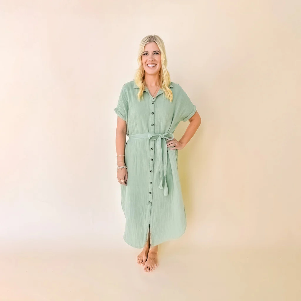 The Everyday Dress - Sage | Lou Lou & Company