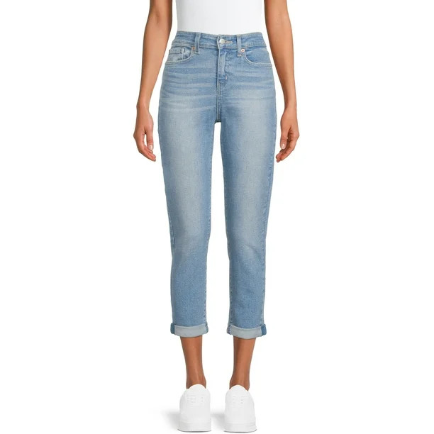 Signature by Levi Strauss & Co.™ Women's Mid Rise Slim Fit Boyfriend Jeans - Walmart.com | Walmart (US)
