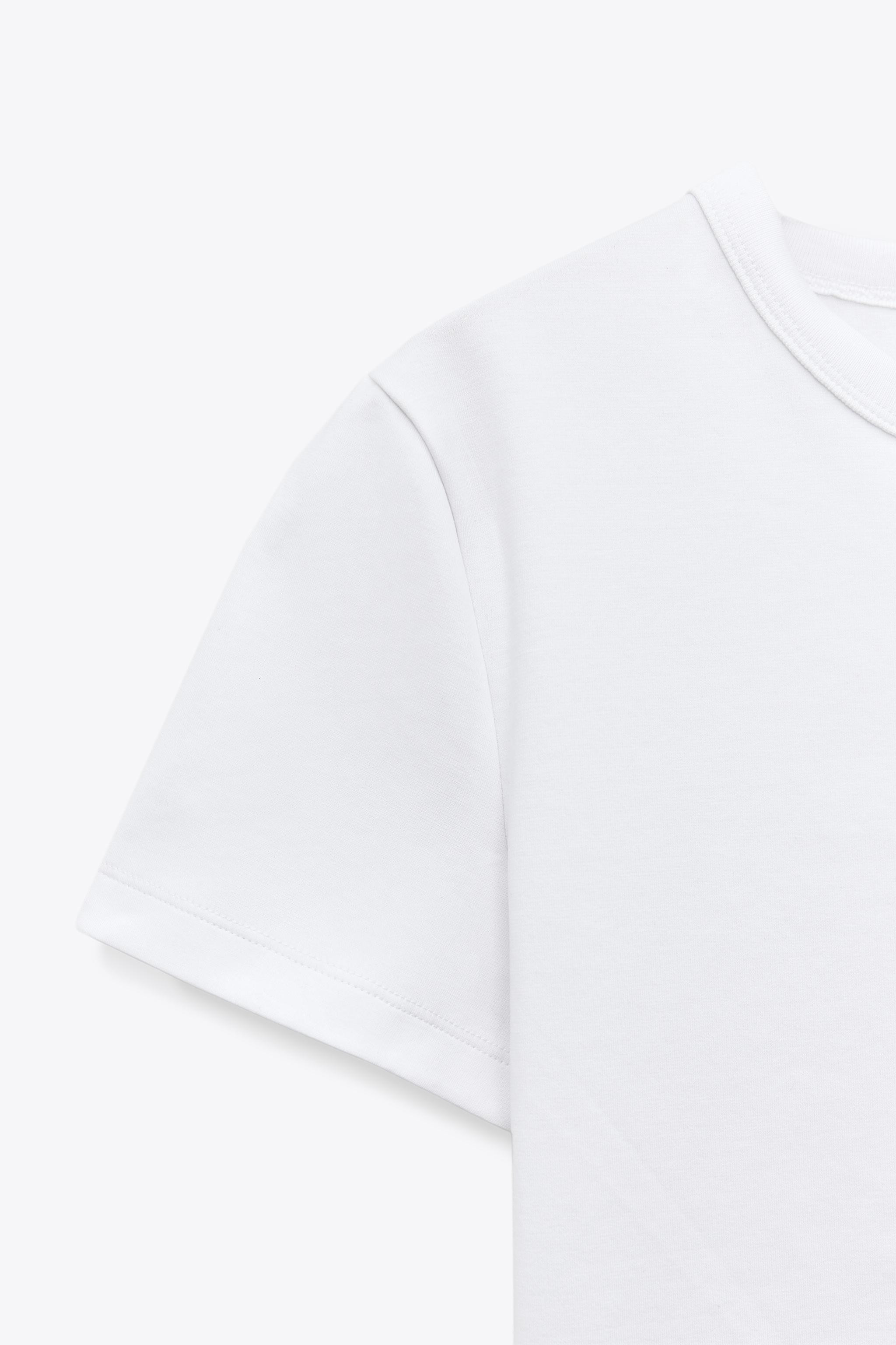 SHORT SLEEVE INTERLOCK T-SHIRT | Zara UK