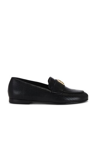 ANINE BING Corrine Loafers Monogram in Black Mini Embossed from Revolve.com | Revolve Clothing (Global)