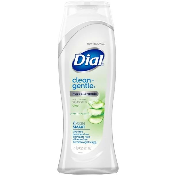 Dial Clean + Gentle Hypoallergenic Body Wash, Aloe, 21 fl. Oz. | Walmart (US)