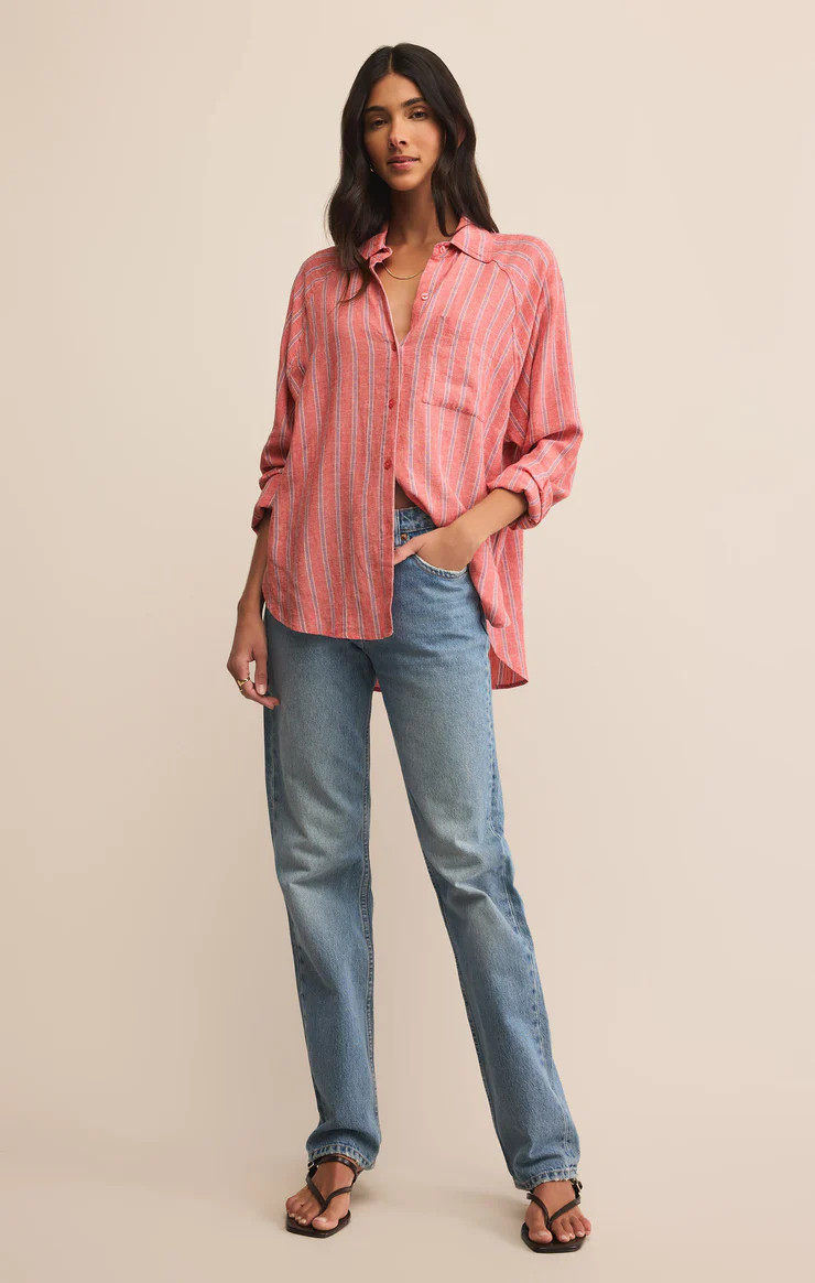 Perfect Linen Striped Top | Z Supply