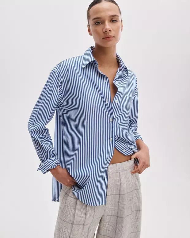 Connie Striped Poplin Shirt | rag & bone