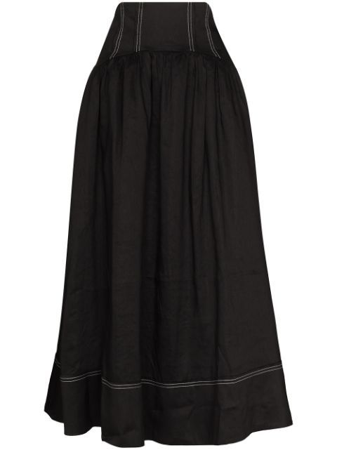 Vanades A-line midi skirt | Farfetch (UK)