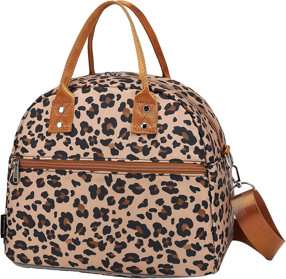 FlowFly Insulated Lunch Bag With Shoulder Strap for Women, Men, and Kids, Large and Reusable, Han... | Amazon (US)