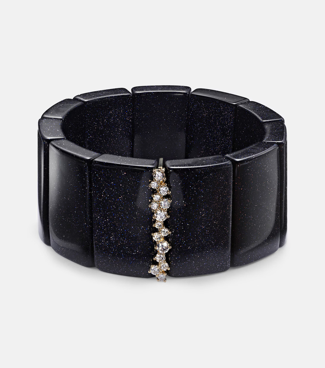 Blue goldstone and 14kt gold bracelet with diamonds | Mytheresa (INTL)