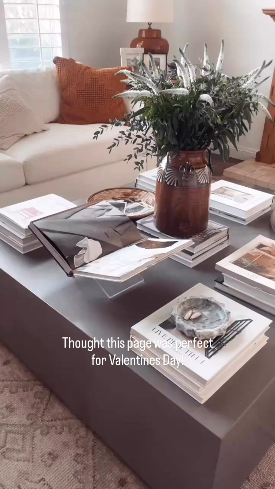 Valentine’s Day decor! My favorite coffee table book is Ralph Lauren 50 Years. So much good fashion, home and lifestyle inspiration in this book. I change the pages I display monthly. Though this was perfect for Valentine’s Day weekend! 

#LTKdayinmylife #LTKValentine