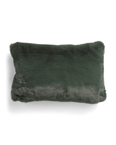 14X22 Big Rabbit Faux Fur Pillow, Polyester | TJ Maxx