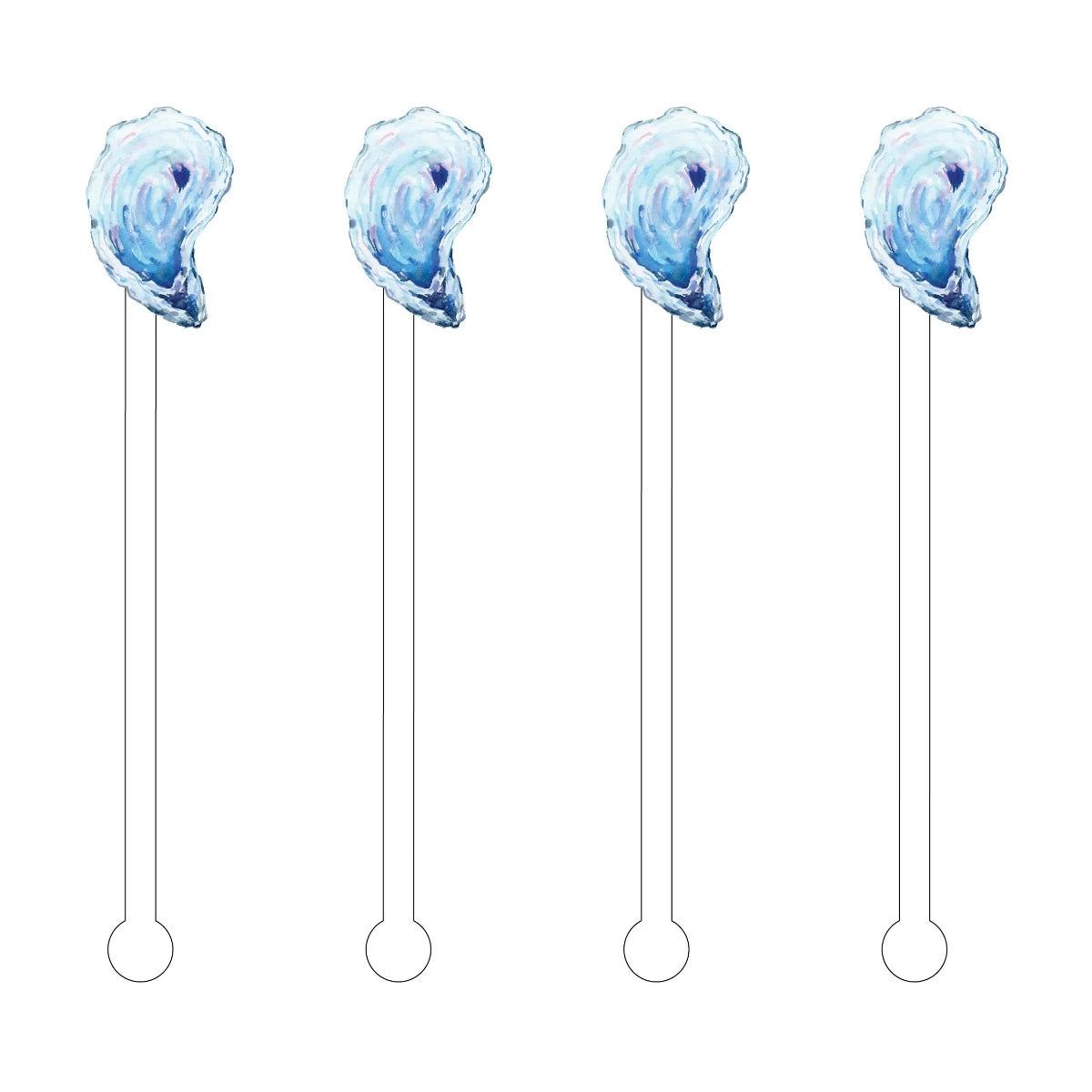 Blue Oyster Acrylic Stir Sticks | Emily McCarthy