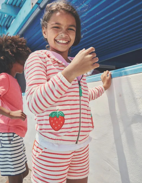 Zip-Through Towelling Hoodie | Boden (US)