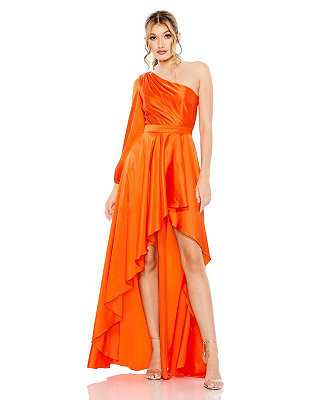 Mac Duggal Women's Ieena High Low One Shoulder Flowy Gown - Macy's | Macy's