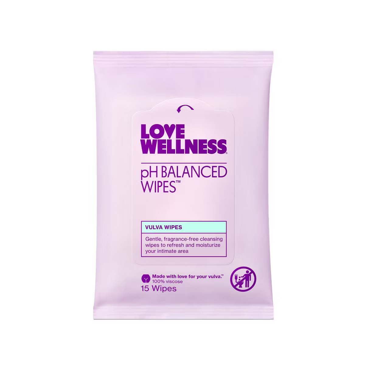 Love Wellness pH Balanced Wipes for Sensitive Care Unscented | Target