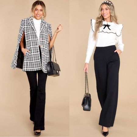 Which outfit would you wear for work??? Both are perfect if you have an office job!     I love black and white outfits. 

#LTKworkwear #LTKSeasonal #LTKstyletip