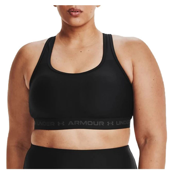Women's Under Armour Mid Crossback Sports Bra 2X Black | Scheels
