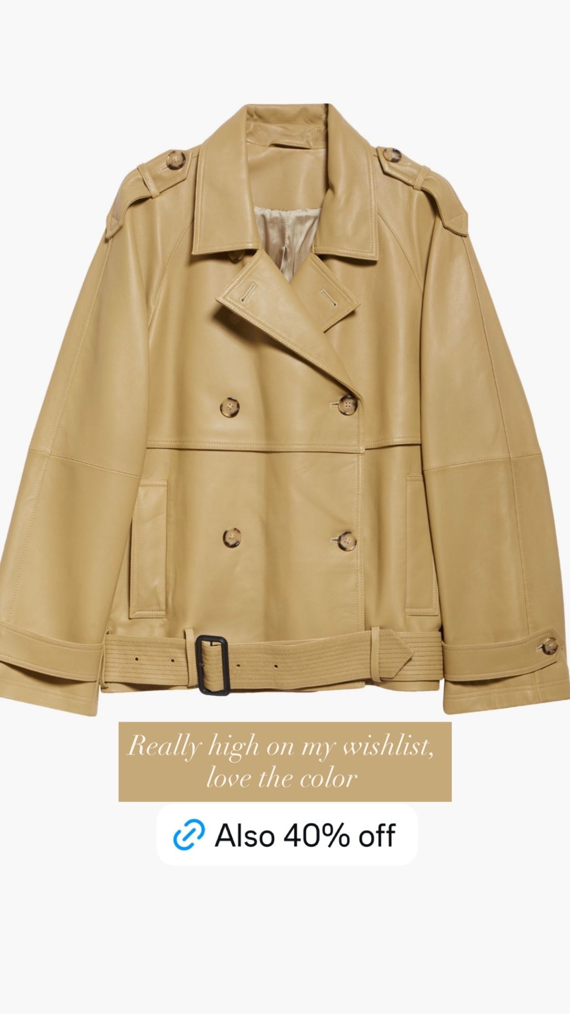 This Totem jacket is so precious!

#trenchjacket
#designerjacket
#classicstyle
#salealert
#wintercoat

#LTKSaleAlert #LTKGiftGuide #LTKootd