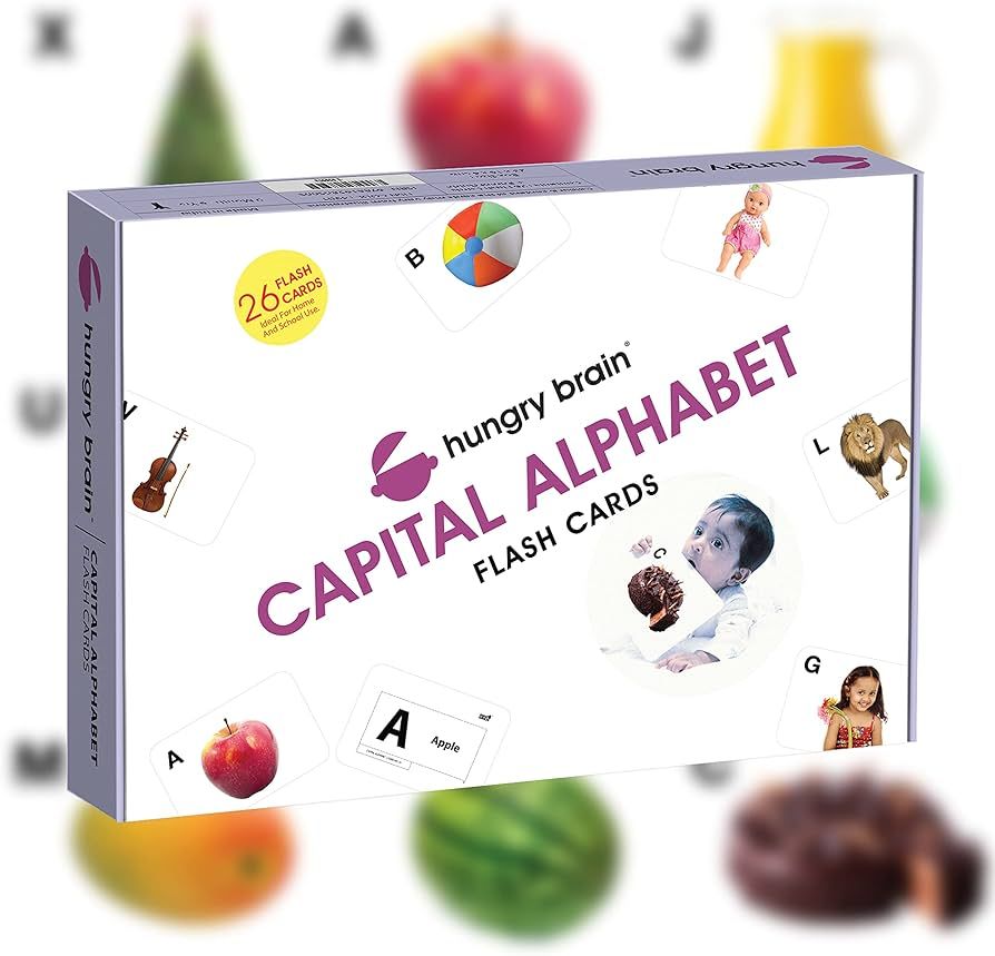 hungry brain Capital Alphabet Flash Cards for Babies and Infants for Early Learning & Stimulation... | Amazon (US)