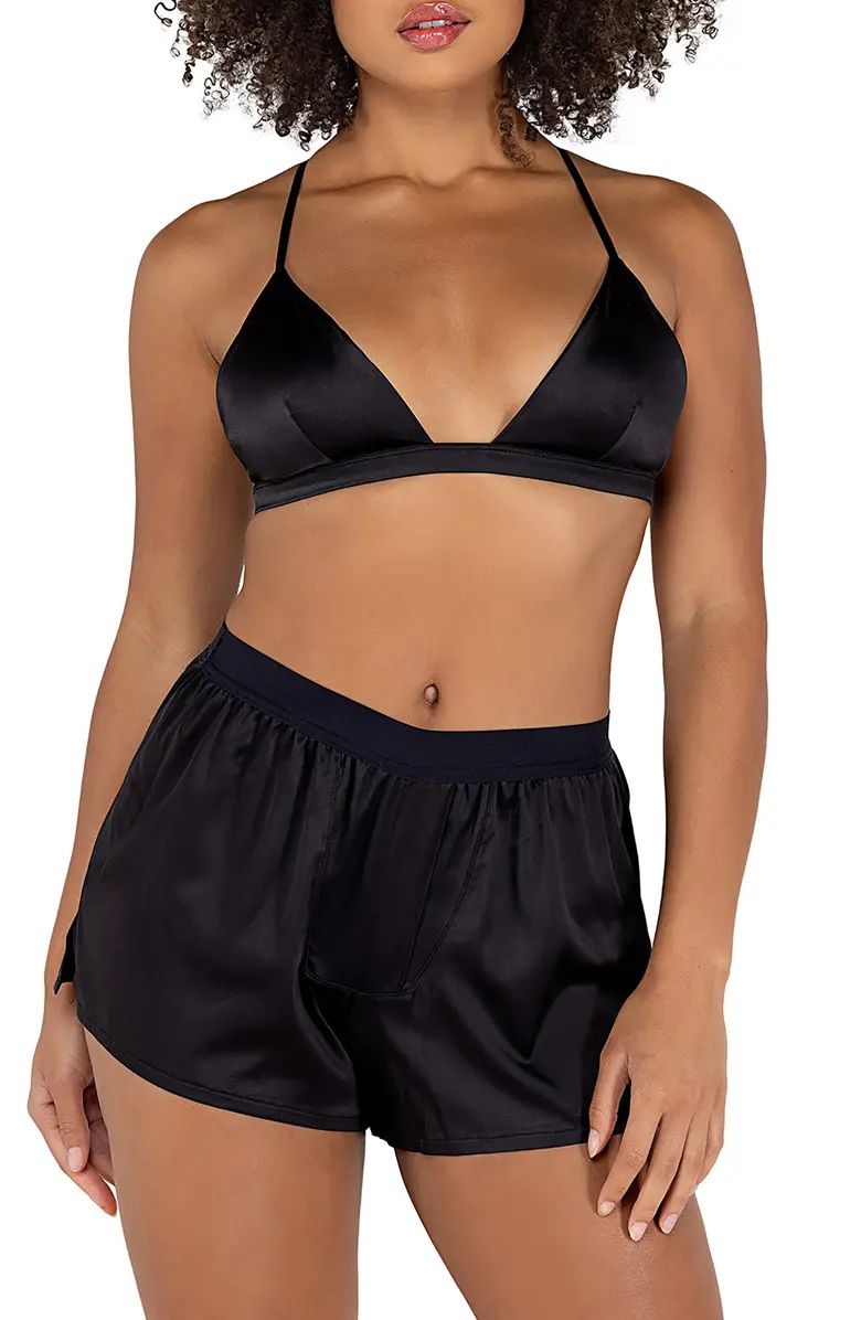 Roma Confidential Satin Bralette & Shorts Set | Nordstrom | Nordstrom