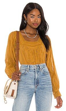 Free People Faraway Fields Top in Golden Syrup from Revolve.com | Revolve Clothing (Global)