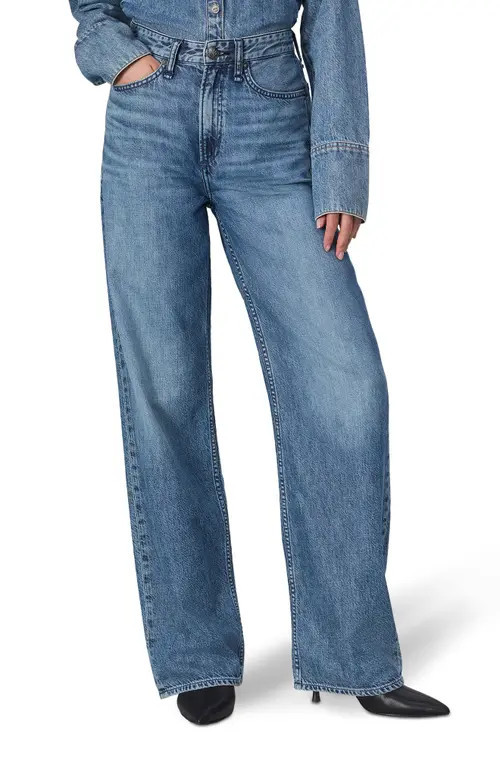 rag & bone Featherweight Logan Wide Leg Jeans in River at Nordstrom, Size 31 | Nordstrom