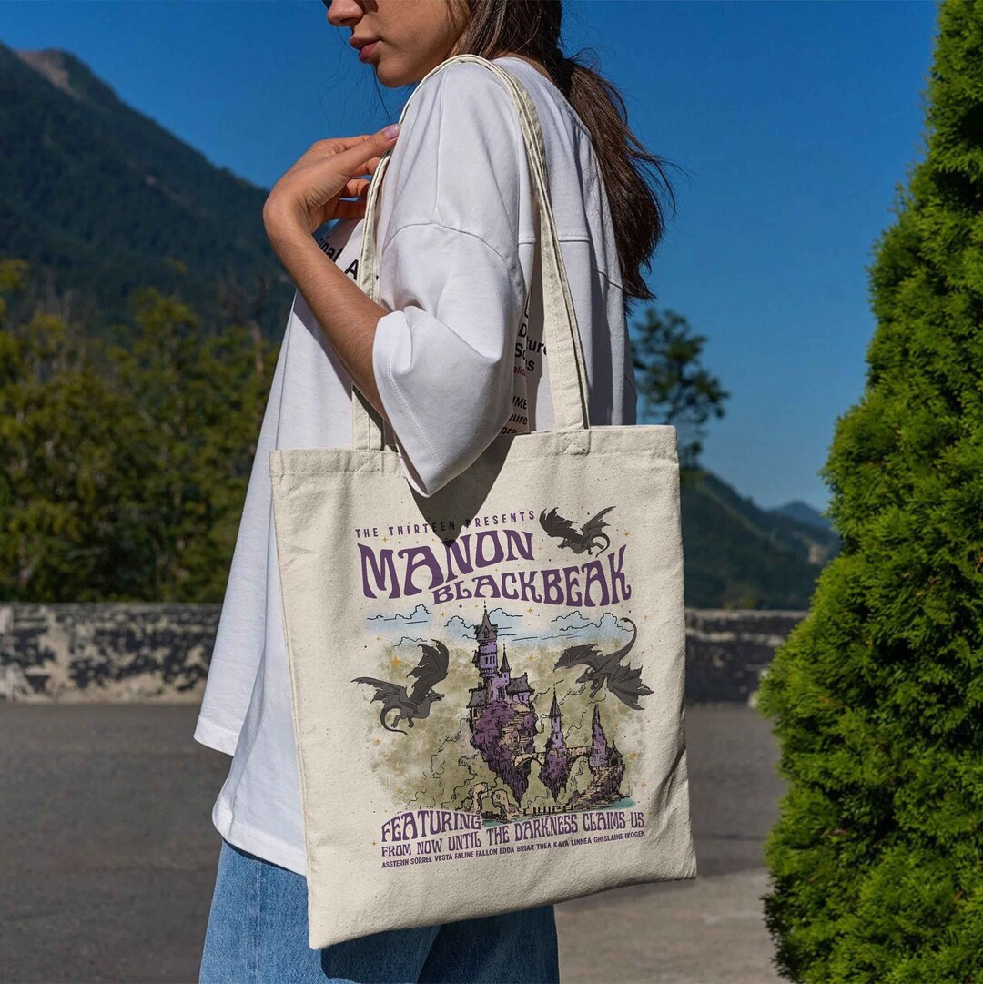 Manon Blackbeak Throne of Glass Tote Bag Sarah J Maas Merch - Etsy | Etsy (US)