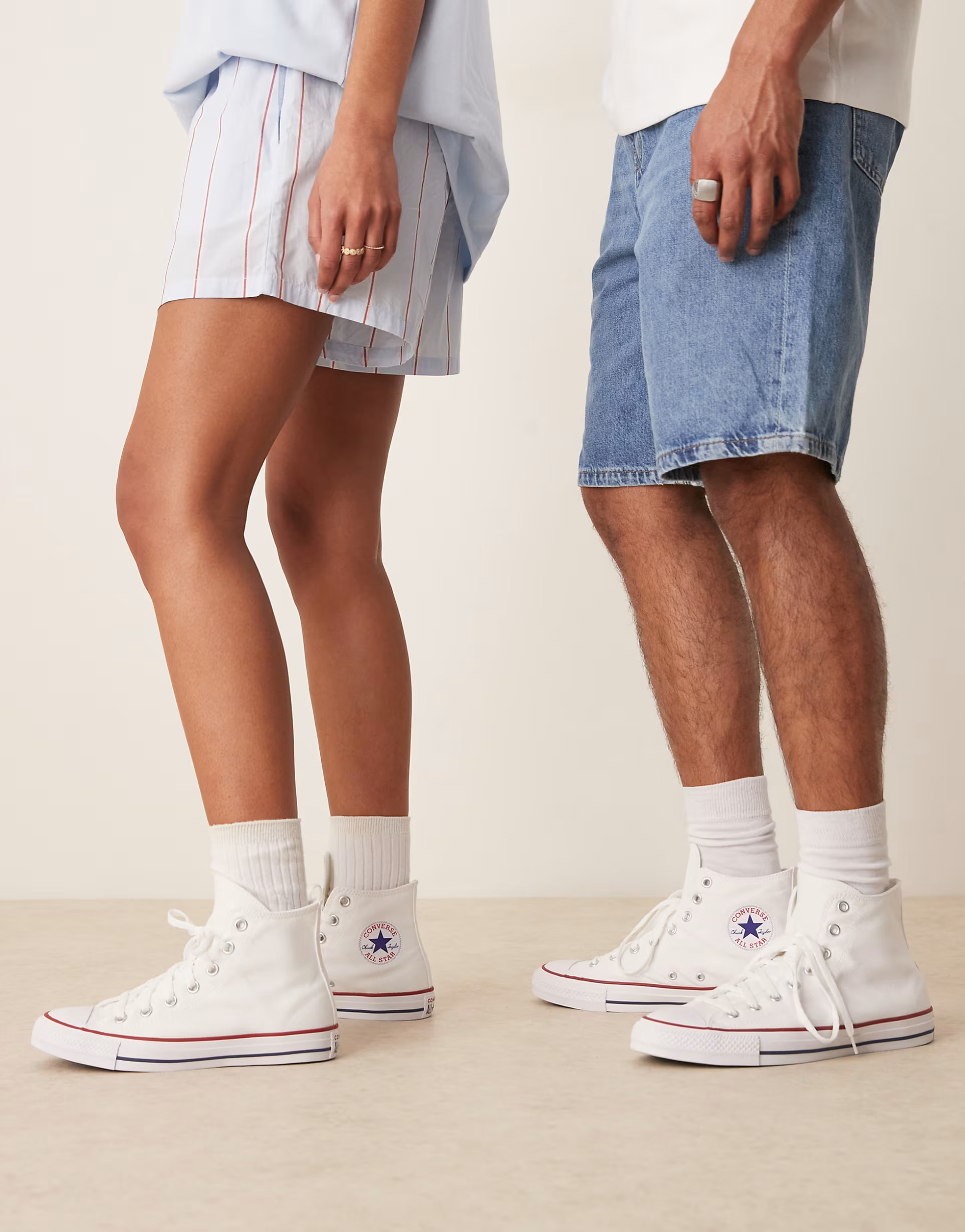 Converse Chuck Taylor All Star Hi unisex trainers in white | ASOS (Global)
