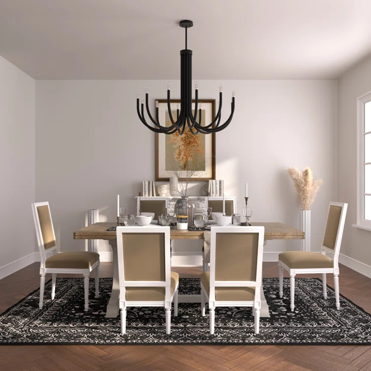 Weekes 12 - Light Steel Dimmable Classic / Traditional Chandelier | Wayfair North America