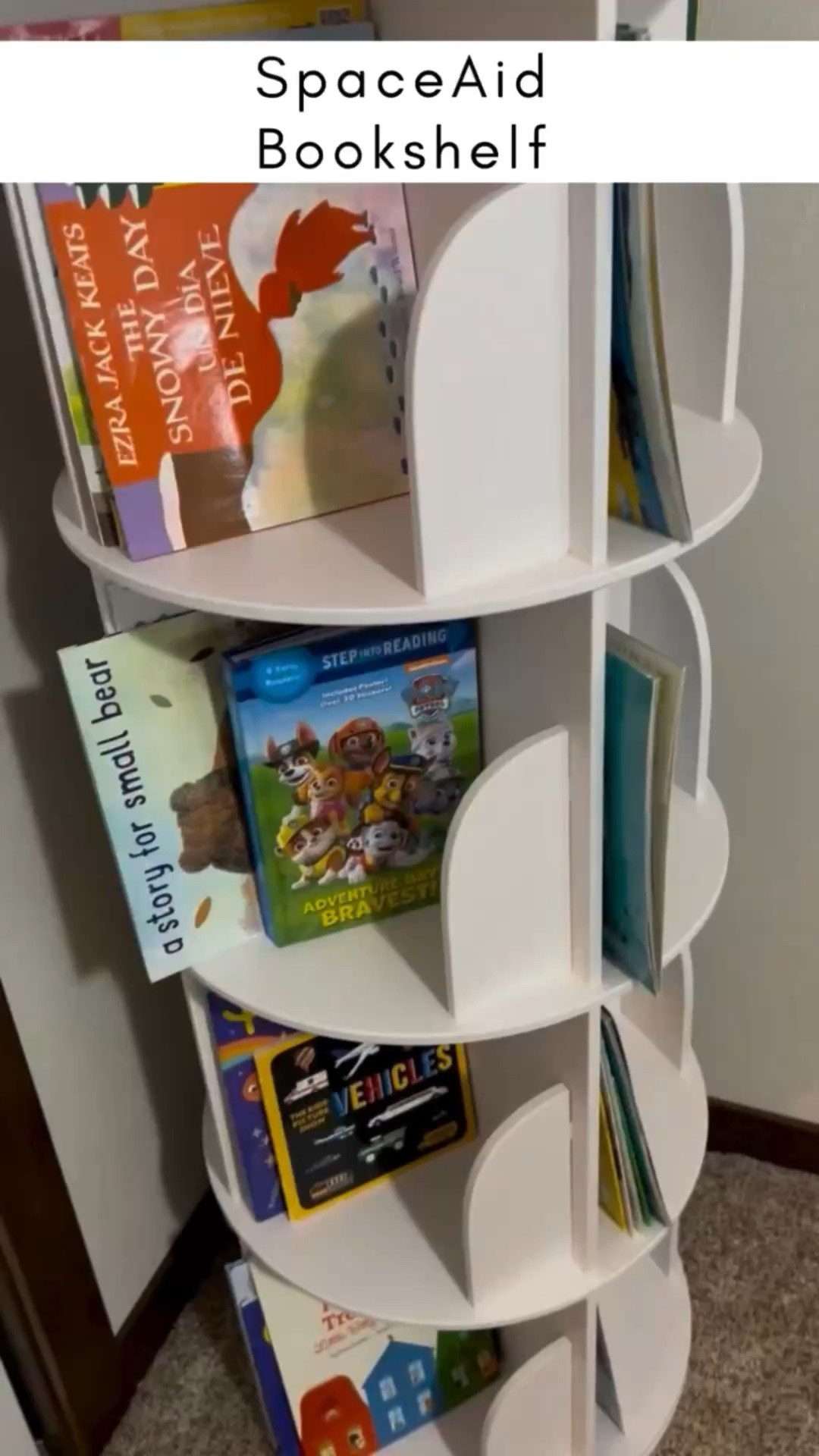 Struggling with book storage for your kids like at our house?! Look no further than this bookshelf! It spins around and makes everything so easily accessible! #bookshelf #bookshelfgoals #kidsbookshelf #kidsbookswelove #kidsbooks #kidsroom #kidsbedroomdecor #kidsbedroom

#LTKKids #LTKstorytime #LTKmomlife