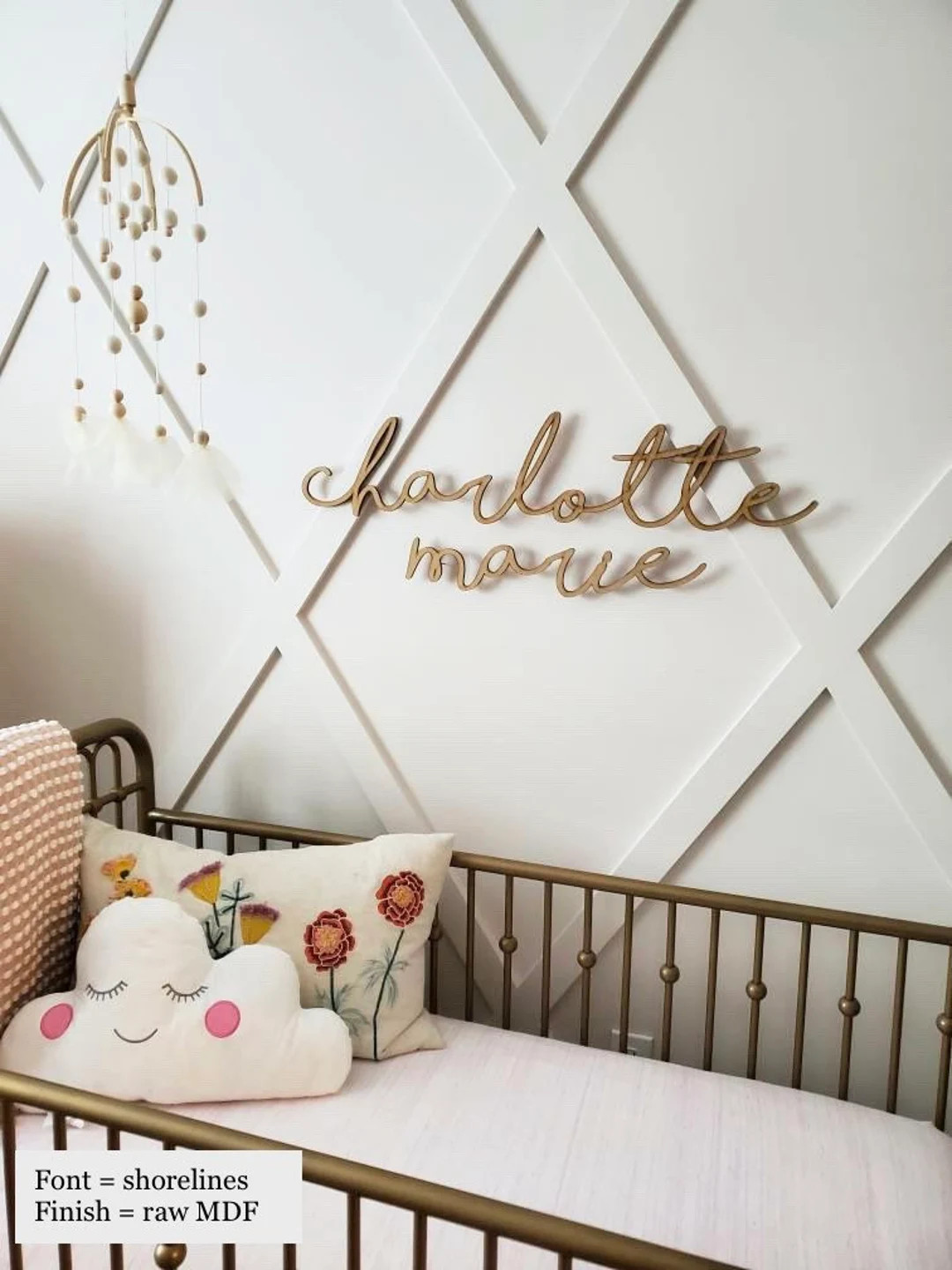 Double baby name sign | Nursery wall decor | Nursery wall hanging | Custom baby name cutout | Fir... | Etsy (US)