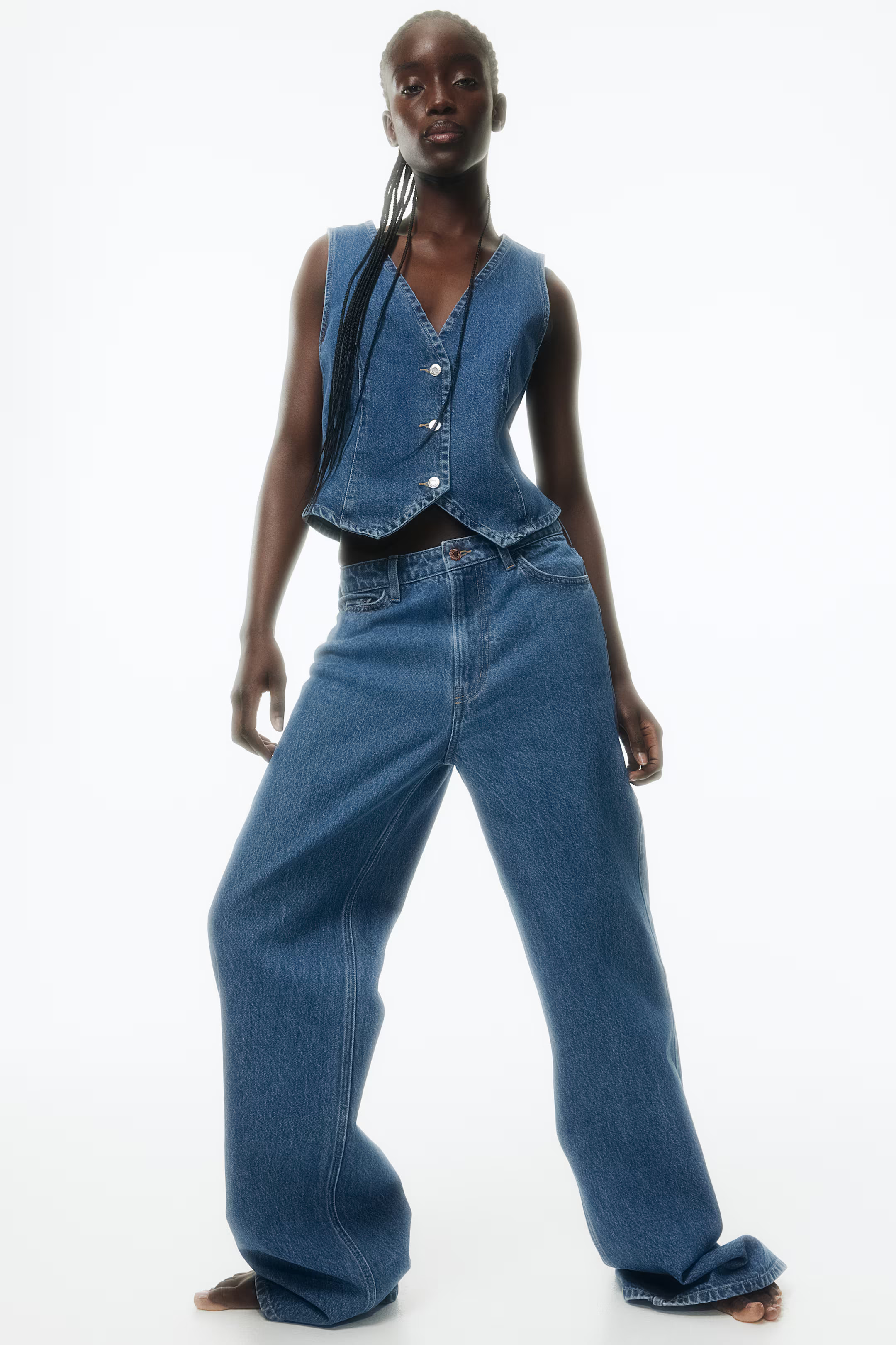 Denim Vest - Denim blue - Ladies | H&M US | H&M (US + CA)