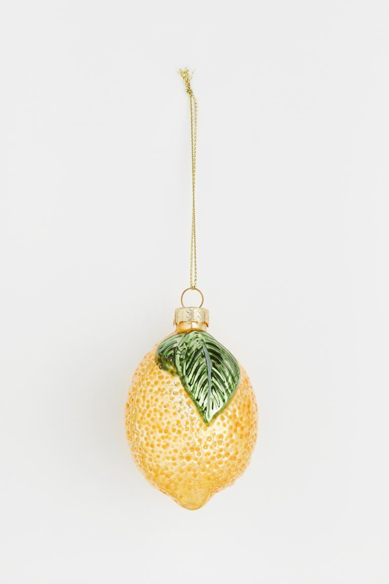 Christmas Ornament - Yellow/lemon - Home All | H&M US | H&M (US + CA)