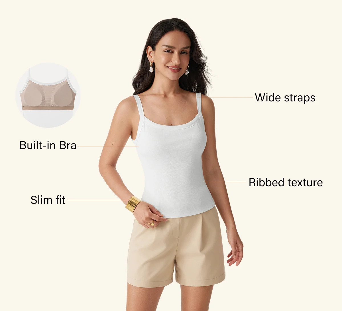 Everyday Cotton Low Back New Airy Bra Tank | OGLmove