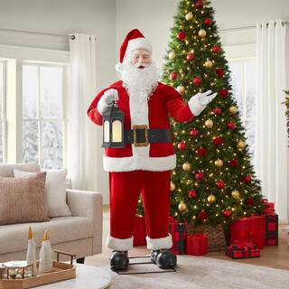 6.5 FT Animated LED App Controlled Santa | The Home Depot