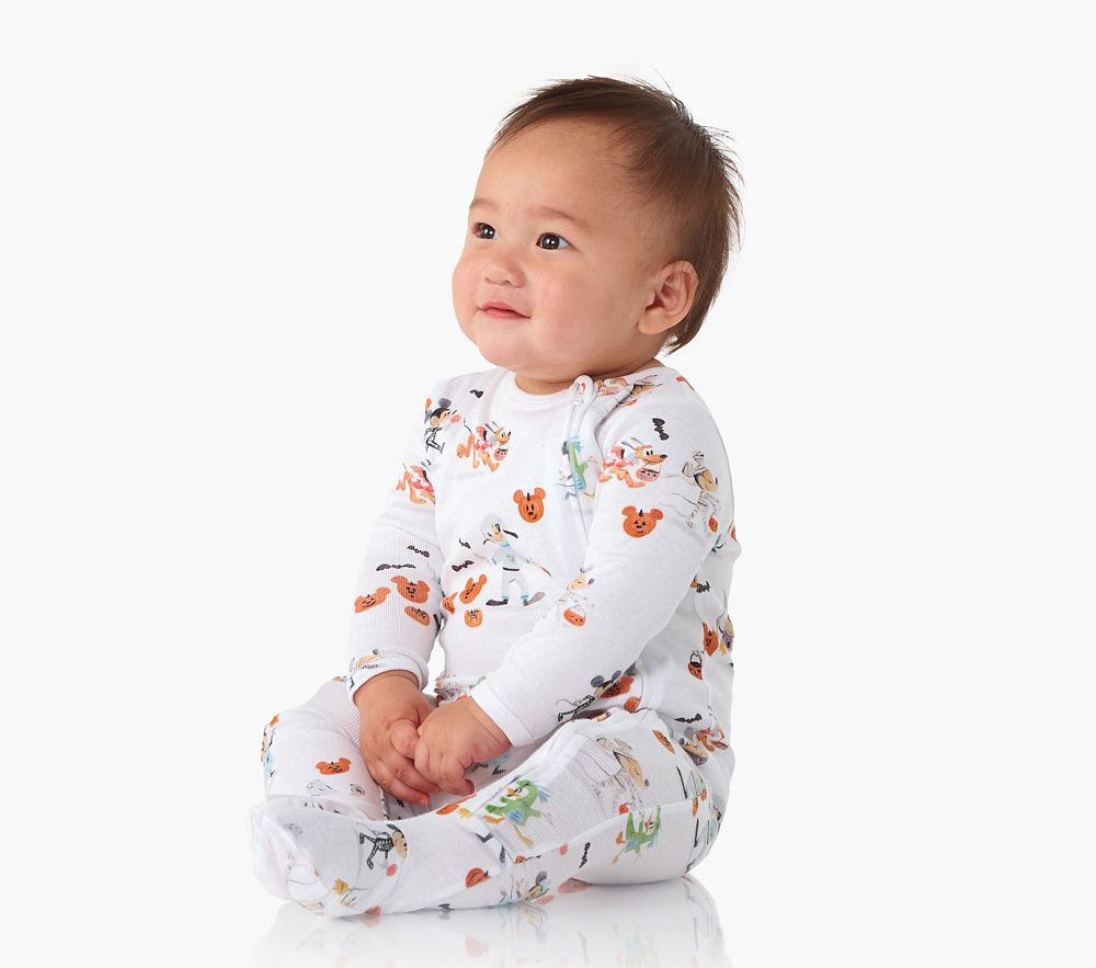 Disney Mickey Mouse and Friends Halloween Organic Cotton Baby Pajama | Pottery Barn Kids