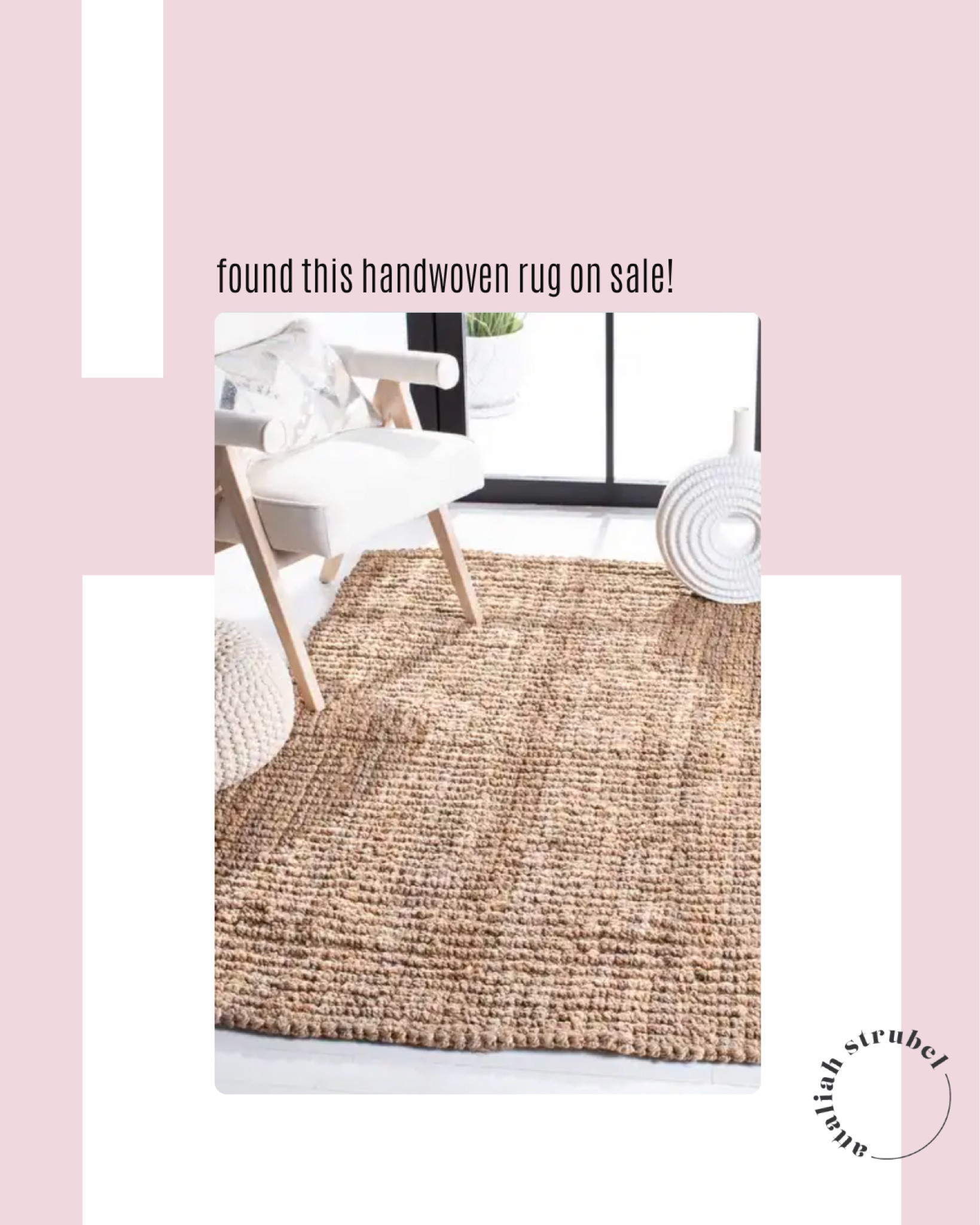 Neutral handwoven rug on sale!

#LTKSale #LTKeurope #LTKhome