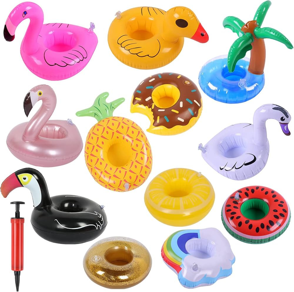 Kleeblatt Pool Drink Floaties, Inflatable Drink Holders Floating Cup Holders Drink Floats for Poo... | Amazon (US)