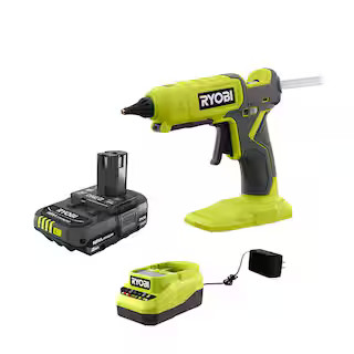 RYOBI ONE+ 18V Cordless Dual Temperature Glue Gun with 2.0 Ah Battery and Charger P307-PSK005 - T... | The Home Depot