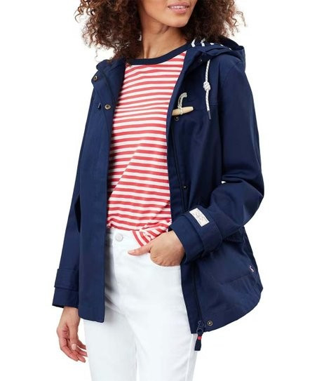 Joules French Navy Coast Waterproof Raincoat - Women | Zulily