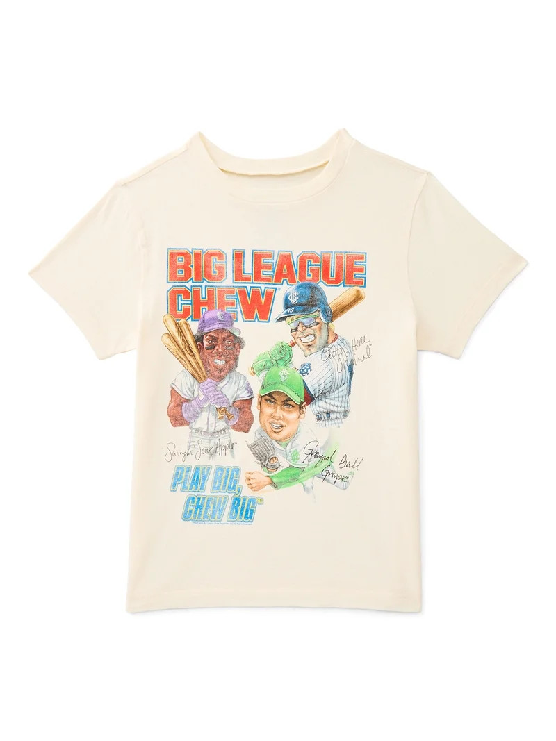 Big League Chew Boys Graphic Tee with Short Sleeves, Sizes 4-18 | Walmart (US)