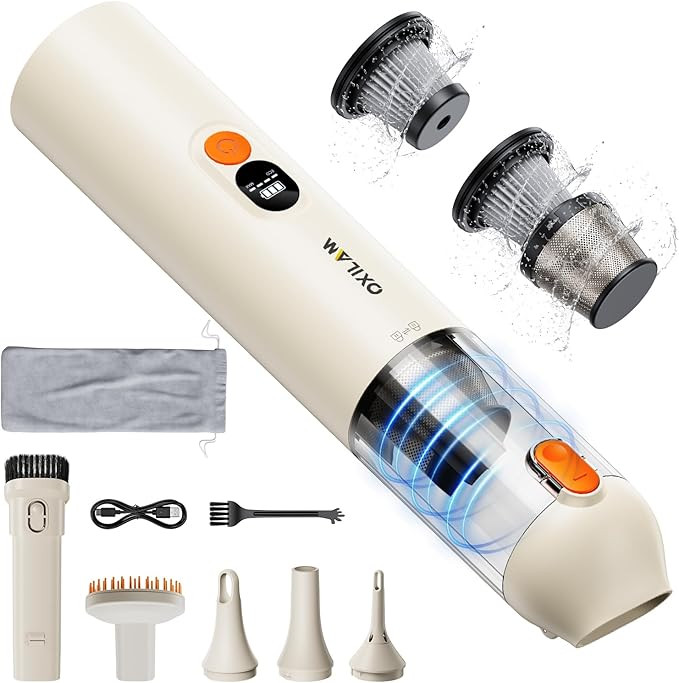 OXILAM Car Vacuum Handheld Vacuum Portable Cordless-14000PA High Power, Blow & Suction 2 in 1, Up... | Amazon (US)