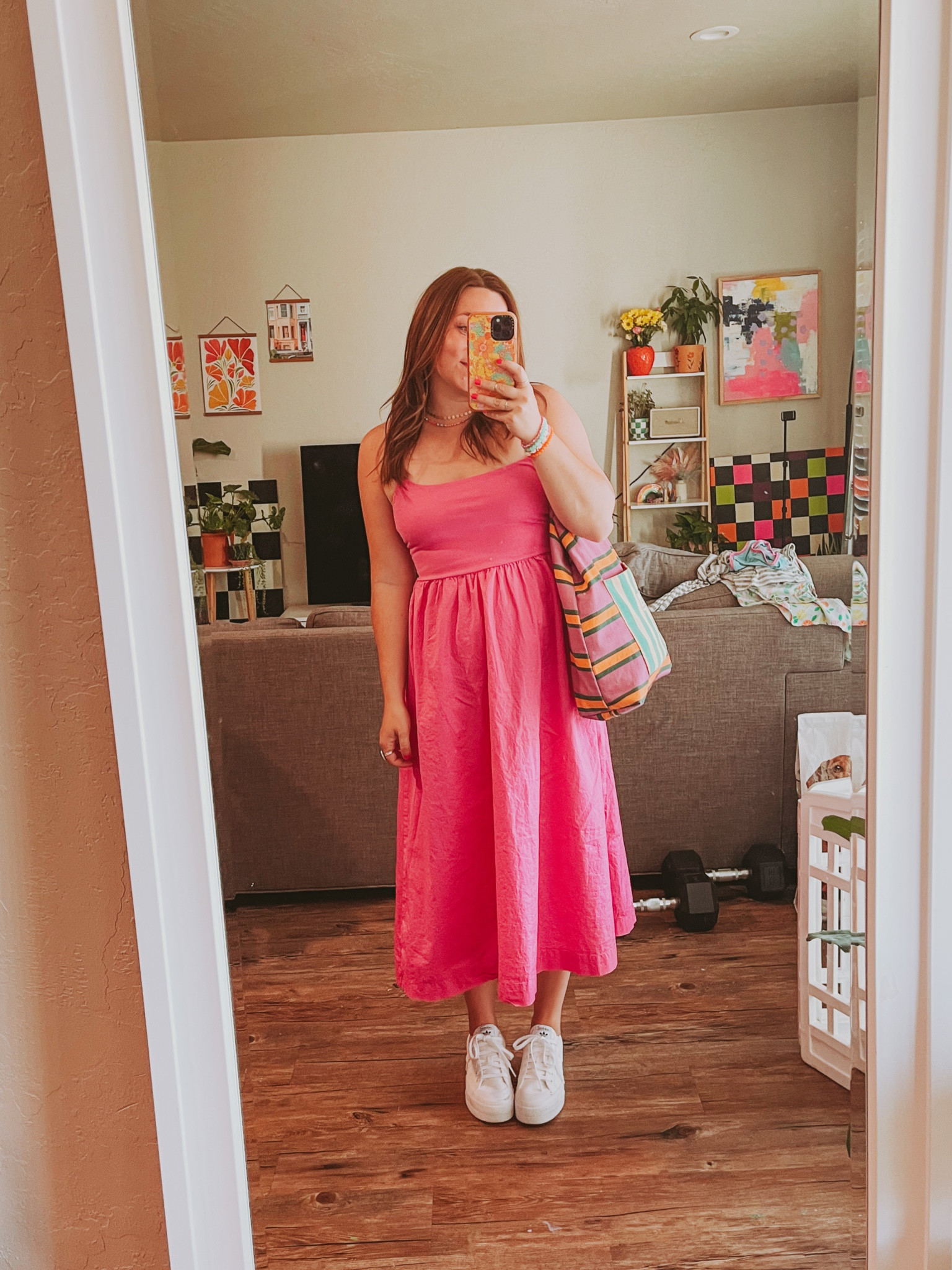 Pink dress
Barbie pink
Summer styles
Midsize affordable
MIDI dress
Old navy
White sneakers


#LTKSeasonal #LTKunder50 #LTKstyletip