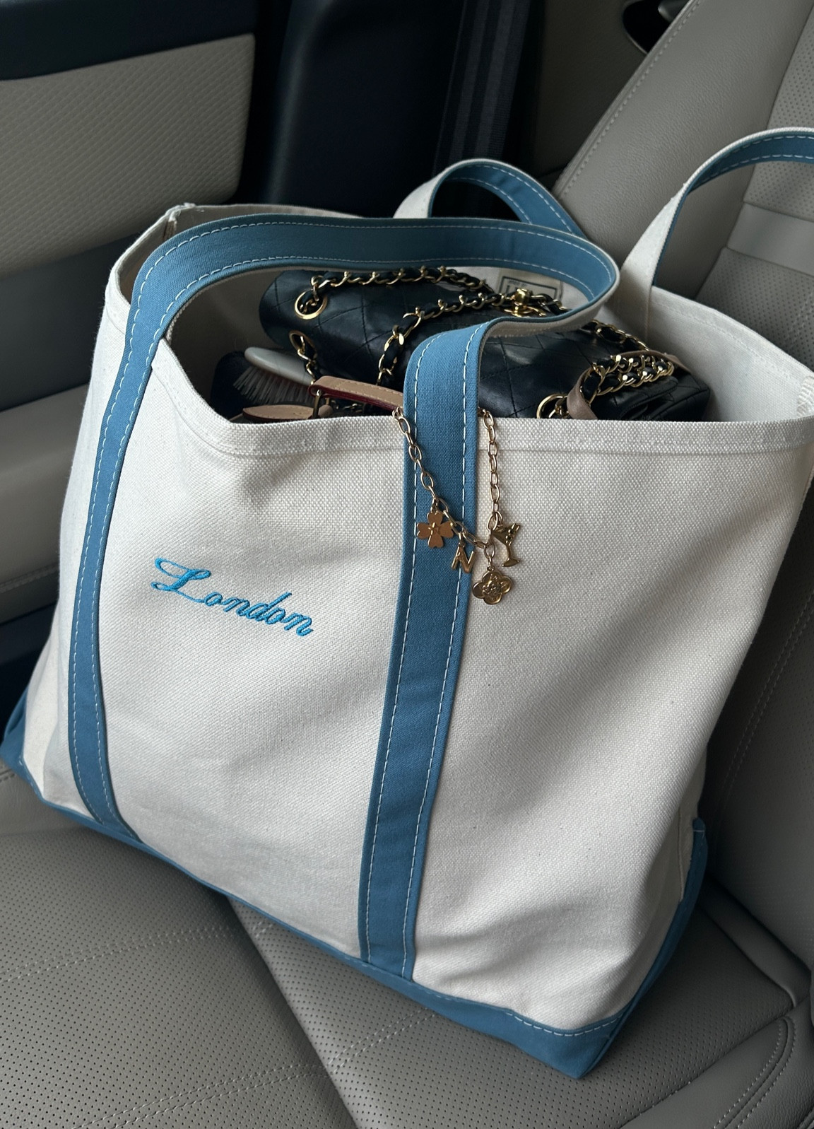 LL bean boat tote in the color slate, size large with long handles 🩵 only $40! 

#LTKFindsUnder100 #LTKFindsUnder50 #LTKSeasonal