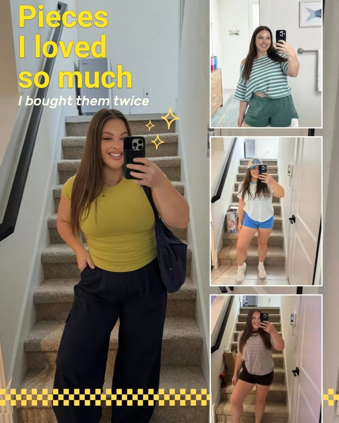 All of my favorite pieces I’ve loved so much that I’ve bought them twice!

#LTKootd #LTKMidsize #LTKActive