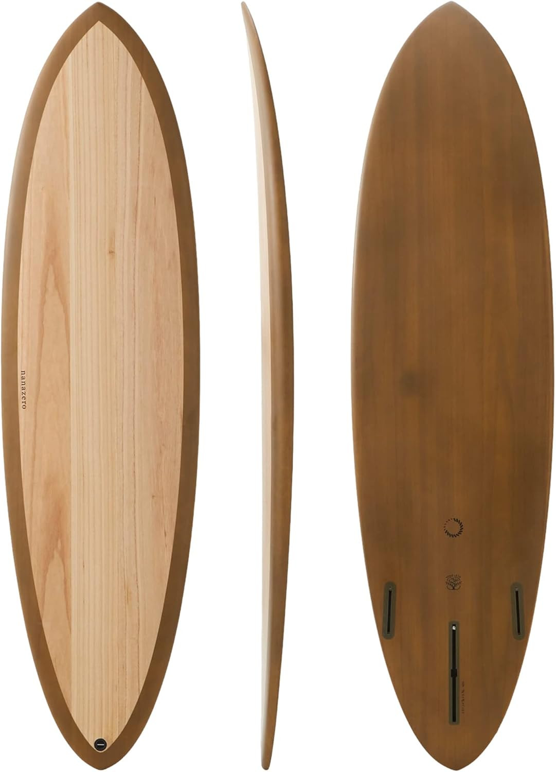nanazero WOOD SKIN Surfboard MID02 Mid Length (Durable and Lightweight Woodskin Construction for ... | Amazon (US)