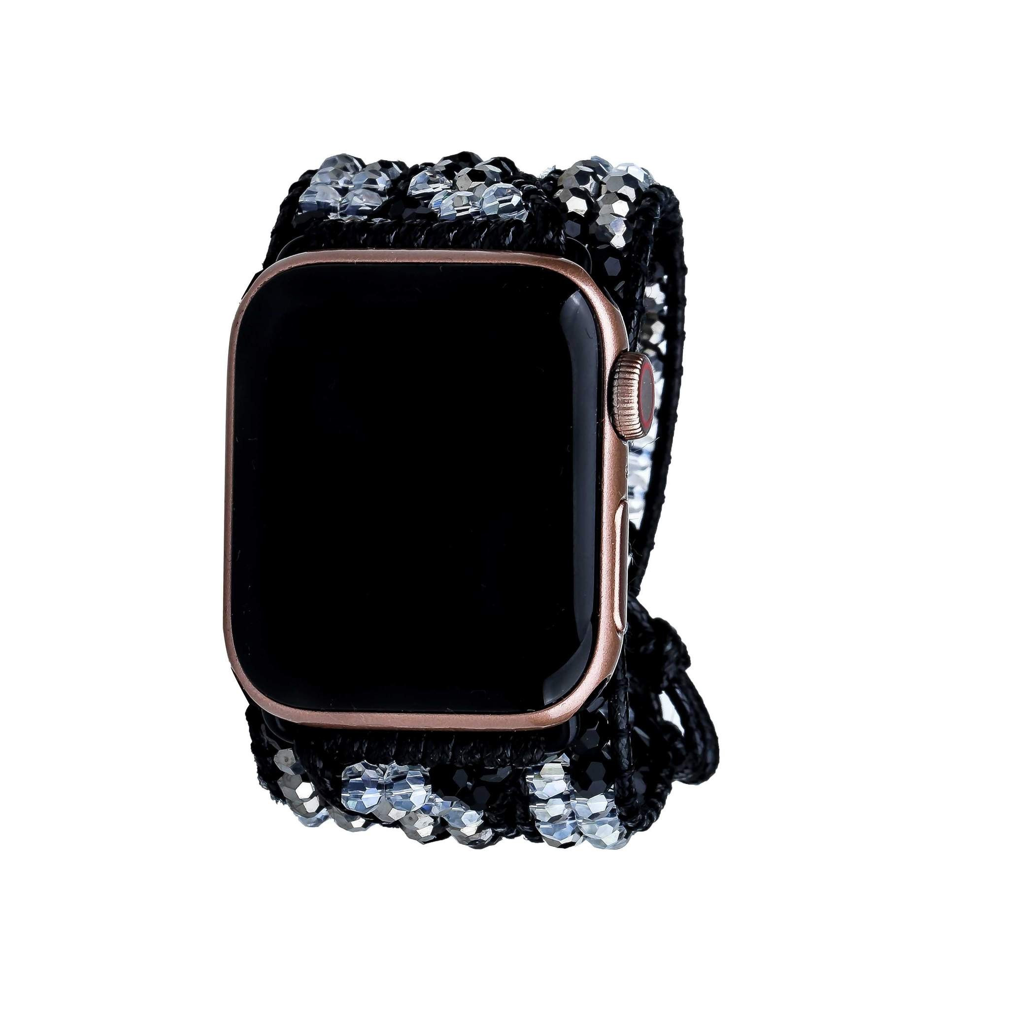 Dark Miyuki Beads Apple Watch Strap | Victoria Emerson