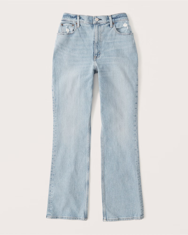 Women's Curve Love Ultra High Rise Vintage Flare Jeans | Women's Bottoms | Abercrombie.com | Abercrombie & Fitch (US)