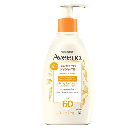 Aveeno Protect + Hydrate Sunscreen SPF 60 12 fl oz (354 ml) | Walmart (US)