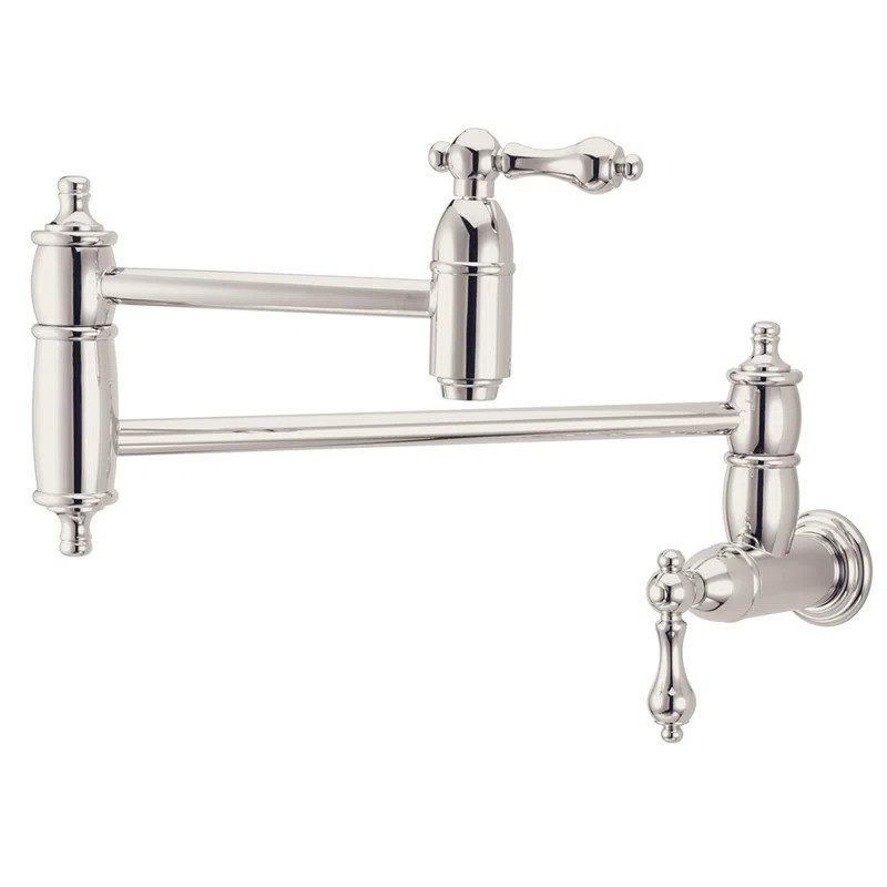 Kingston Brass Restoration Two-Handle 1-Hole Wall Mount Pot Filler Faucet | Wayfair North America