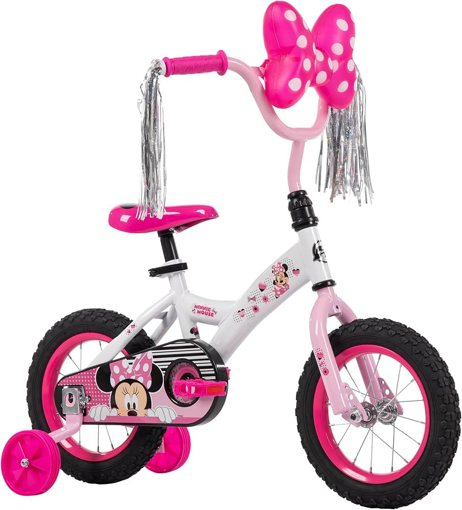Huffy Disney Girls Bikes, 12/16 Inch Sizes, Disney Princess Bikes, Disney Minnie Mouse Bikes, Dis... | Amazon (US)