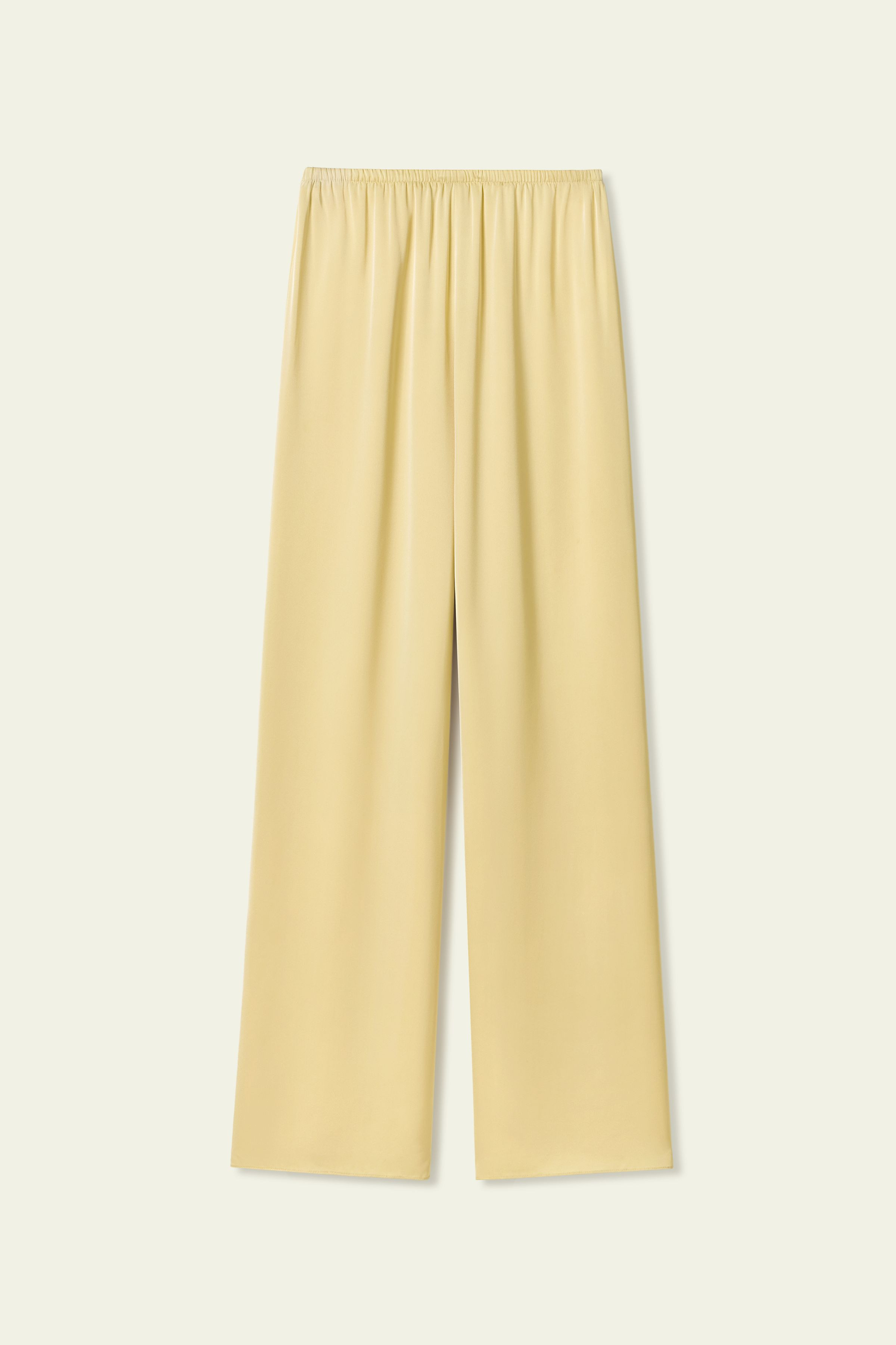 Stretch Silk Georgette Straight-leg Pants | LILYSILK