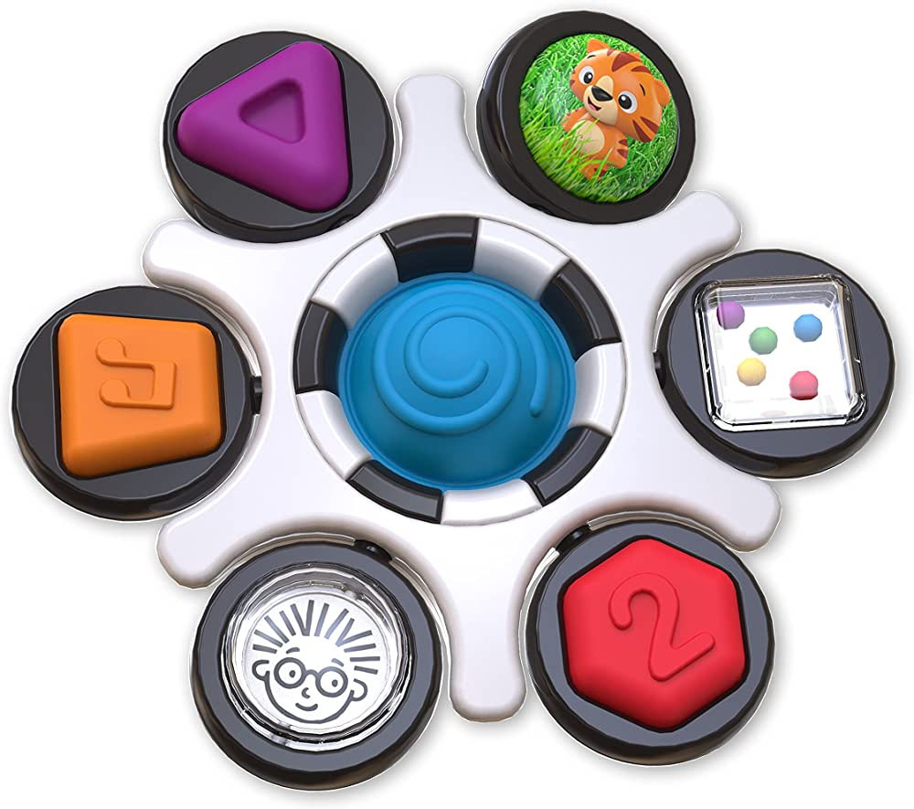 Baby Einstein Curiosity Clutch Fidget Sensory Toy and Pop It Rattle, BPA Free Infant Teether, Age... | Amazon (US)